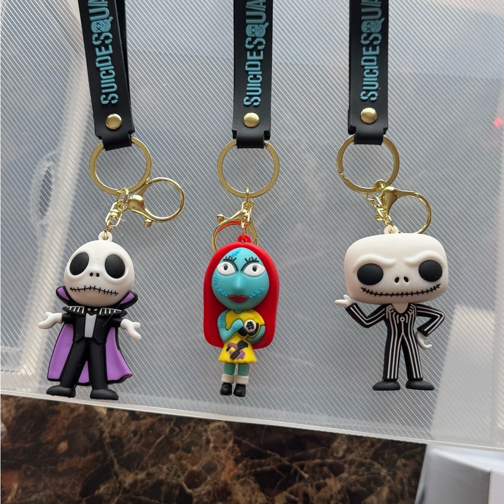 Suicide Squad Character Keychain Trio